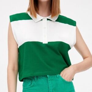 Zara crop polo